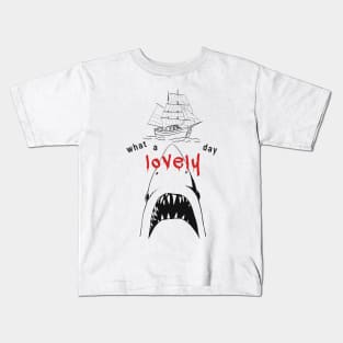 What a Lovely Day Shark Kids T-Shirt